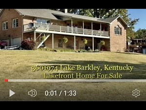 3601974 Lake Barkley, KY Home For Sale, Lakefront