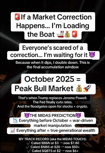 I’m Midas and I have the Midas Touch with the Markets... 😈🚀 #investing #investingtips #stocks #stockmarket #stocktrading #investingforbeginners #investing101 #stockstowatch #stockstobuy #stocksforbeginners #pennystocks #pennystockstobuyrightnow #sp500 #bullrun #bullrun2024 #crwv #bbai #oklo #apld #nbis #midas #midastouch #finance #wallstreet #wallstreetbets