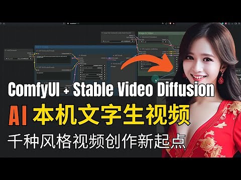 [Stable Diffusion 教程 2024] ComfyUI + Stable Video Diffusion实现本地AI文字生视频