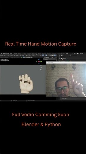 I Turned My Hand into a Real-Time 3D Animation with AI | Blender | Python