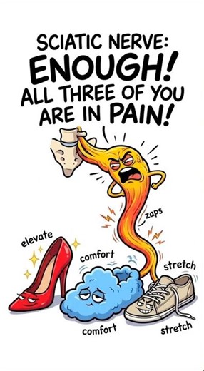 Your Shoes Are Causing Sciatic Pain 😳👠 #physiotherapy #physicaltherapy #physio #sciatica #healthtips