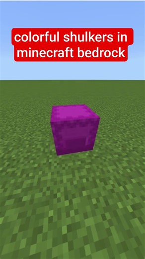 how make corofull shulkers in Minecraft bedrock! #minecraft #shorts