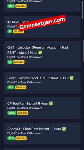 Aluguel de Ferramentas GSM 🔓 Unlock Tool, DFT Pro e Muito Mais | Rápido e Barato