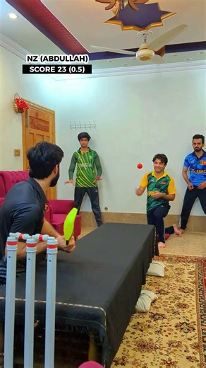 1 Over Table Top Cricket Match- NZ vs SA vs PAK vs SL- Follow for part 2 #cricket #tabletop #shorts