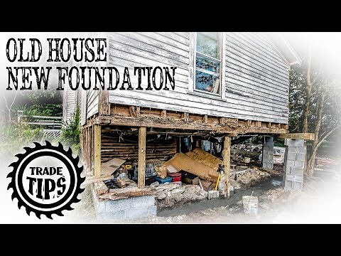 How to Jack Up A House and Build a House Foundation Under an Existing Home - Trade Tips