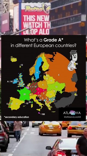 whats a grade a in different european countries #geo #goegraphy #map #foryou #trend #english #maps