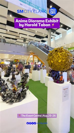 Step into the world of anime! 🍥 Check out this incredible Anime Diorama Exhibit by the talented Mr. Harold Taban from August 25 - 26 at The Event Centre, SM City Clark. 🗡️👹 Immerse yourself in the magic of miniature artistry using scrap toys and materials, that bring anime to life to a whole different level! #LevelUpAtSMCyberMonth #GetHypedAtSM #EverythingsHereAtSM | SM City Clark