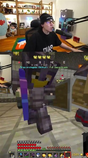 SPREEN TILTS IN MINECRAFT EXTREME #minecraft #kick #spreen