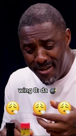 Idris Elba's reaction to every wing on Hot Ones 🔥