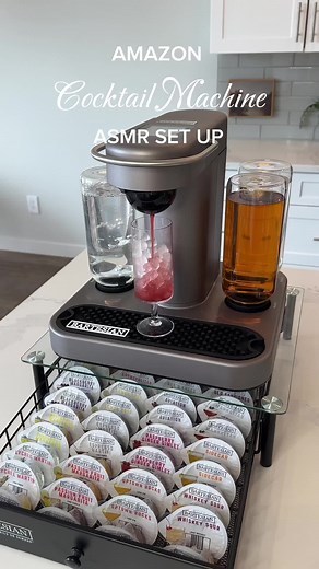 home drink machine set up 🍹 #amazonhomeideas #amazonkitchenmusthaves #amazonkitchengadgets #drinkmachine #cocktailmachine #asmrsetup #asmrrestock #restock #keurigmachine #amazonfinds2024 #mothersdaygiftidea