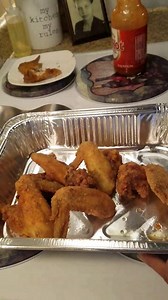 How I make my Left Over Fried Chicken crispy again! 😋😋 | Cooking with Aisha