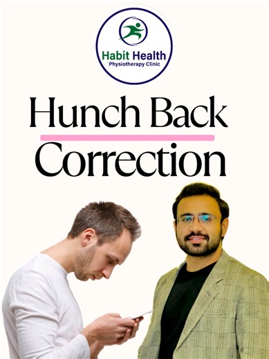 Correction of Hunch Back with Exercise Therapy Hunch Back is an excessive forward curvature of the upper spine causing rounded shoulders and poor posture. Correction with exercises & physiotherapy improves posture, reduces pain, strengthens back & core muscles, and increases lung capacity. Benefits include better appearance, less neck–back pain, improved breathing, balance, and overall physical confidence. #hunchback #computer #exercise #physiotherapy #drzohaibakram