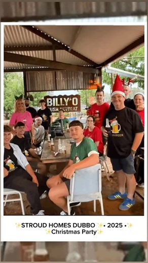 Thanks Mark & his team at Billy'o Bush Retreat for a hosting our Stroud Homes Dubbo Christmas celebrations!🎄 It was a lovely buffet Christmas dinner and a great night out✨ Merry Christmas to all xx 💚 #stroudhomesdubbo #christmasparty #billyobushretreat | Stroud Homes Dubbo