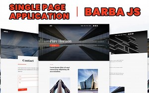 利用BARBA JS制作完整的响应式网站SPA