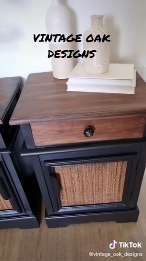 Budget Bedside Flip #glowup #vintageoakdesigns #furnitureflip #furnituremakeover #easydiy