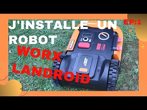 installation d'un robot tondeuse worx landroïd # 1, mise en place du fils périphérique