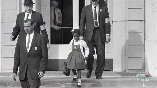 2.6K views · 46 reactions | WATCH: Ruby Bridges made history when she attended a newly desegregated school in 1960 — but she didn’t grasp the full significance at the time. “My parents never explained to me what I was about to venture into. … I thought that day I was venturing into a Mardi Gras parade.” | Meet the Press | Facebook