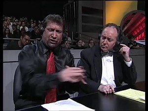 "Triple H" and "Mr. McMahon" backstage at TNA Turning Point 2004, including the "Cookiegate" incident.