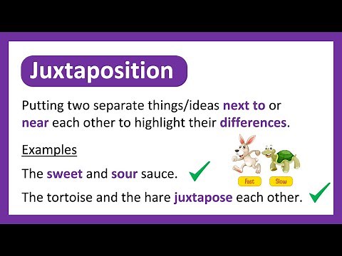 What is JUXTAPOSITION? | Easy Explanation with Examples