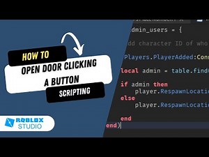 How to Open a Door Clicking a Button | TweenService | RobloxStudio