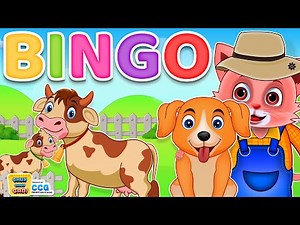BINGO Song for Kids 🎶 Fun Nursery Rhyme | Sing-Along with Lyrics and Animation