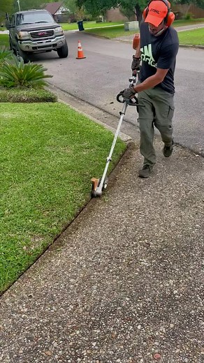 Stihl Stick Edger for Perfect Driveway Edging | Lawn Care Tips