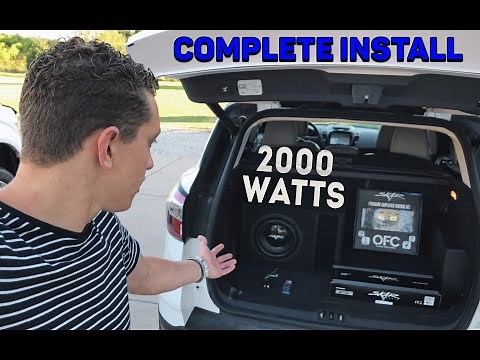 SKAR 2000 Watt 10" Subwoofer Install on 2017 Ford Escape