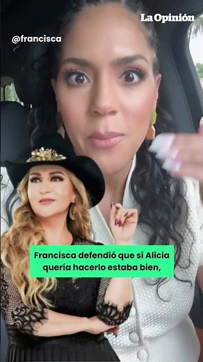Francisca Lachapel dijo que mantendría económicamente a su esposo / La Opinión