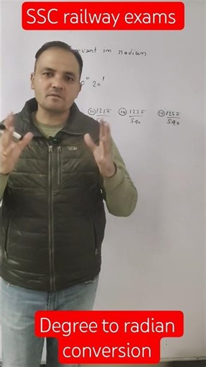 degree to radian conversion#trigonometry#mathshorts#mathstricks#maths#sscgd