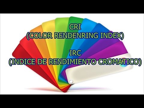 indice de rendimiento cromatico iluminacion