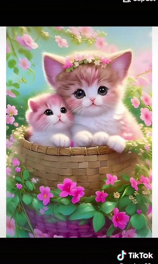 Adorable Mini Cat Love Moments | Cute Cat Wallpaper