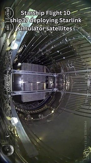 Starship Flight10 Ship37 Deploys Starlink Simulators 🌍🚀 | SpaceX Test #SpaceX #Starship #Spaceflight