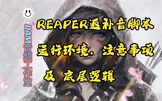 REAPER返补音脚本运行环境，注意事项及底层逻辑