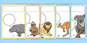 Animal Themed Target Posters Large Speech Bubble