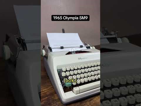 How to use all functions on a 1965 Olympia SM9 vintage portable typewriter