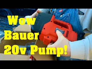 BAUER 120/20v Transfer PUMP Testing and Review - Homesteading 101 #diy #tools #homesteading