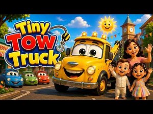 Tiny Tow Truck Saves the Day 🚛💛 Fun Rescue Adventure for Kids | Nursery Rhymes & Learning