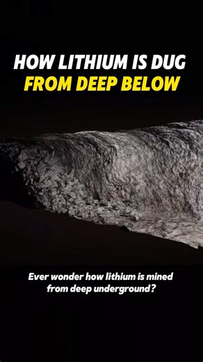 How lithium is dug don’t deep below #lithium #mining #foryou #science #knowledge #usa