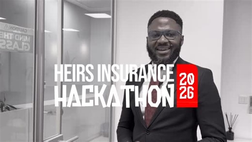 Heirs Insurance Group on Instagram: "🎥Press Play! The Heirs Insurance Hackathon is a national innovation challenge inviting undergraduate students from tertiary institutions across Nigeria to develop AI-powered solutions for real insurance challenges. Do you know any student who can innovate to win?Tag them👇 A whooping sum of 9 Million naira is on the line. Let’s go! Visit www.heirsinsurancegroup.com/hackathon for more details on how to apply. #HeirsInsuranceHackathon2026"