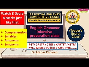 8+ marks guarantee in TET 2025 English Grammar | Watch this one video - Don’t skip!!!!!