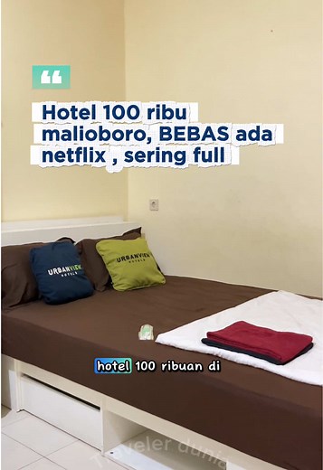 Hotel 100 Ribuan Dekat Malioboro dengan Netflix
