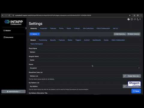 Exporting your Intapp Collaboration Platform Technical Settings