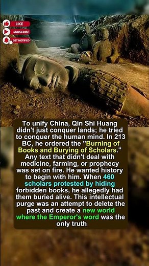 The Emperor Who Tried to Erase All History Books #china #history
