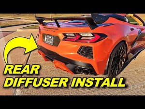 Full Guide, Installing Carbon Fiber Rear Diffuser C8 Corvette!