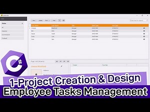 C# Tutorial Employee Tasks Management [Part 1] - Project Creation & Design
