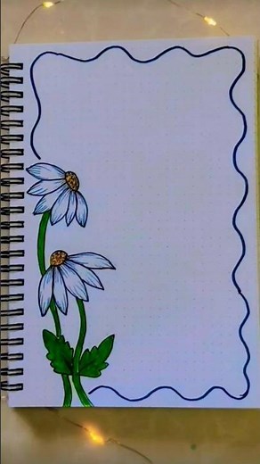 #simple flower border designs