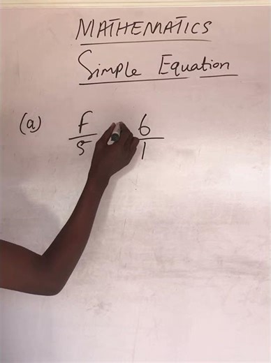 Solving Simple Equation with Fraction.