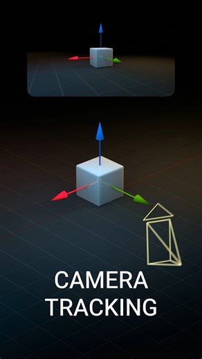 Track an object with camera in blender - 20 Seconds #blender #blendertutorial