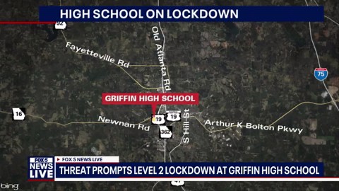 Griffin High School on level 2 lockdown following phoned-in threat