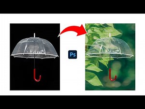 How to Perfectly CUT OUT TRANSPARENT UMBRELLA or TRANSPARENT OBJECTS in Photoshop!